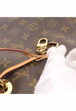 Pre-loved LOUIS VUITTON Artsy MM Classic Monogram Shoulder Bag PVC Genuine Leather Brown -Louis Vuitton Shop louis vuitton 9335 9013836 8