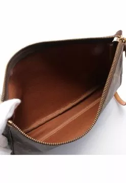 Pre-loved LOUIS VUITTON Pochette Accessoires Classic Monogram Handbag PVC Genuine Leather Brown -Louis Vuitton Shop louis vuitton 9343 2213836 3