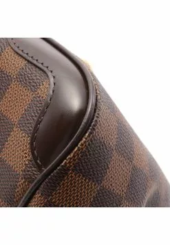 Pre-loved LOUIS VUITTON Verona PM Black checkerboard grid Shoulder Bag PVC Genuine Leather Brown -Louis Vuitton Shop louis vuitton 9350 3313836 6