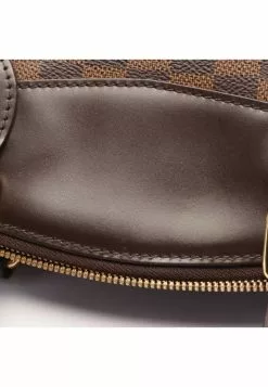 Pre-loved LOUIS VUITTON Verona PM Black checkerboard grid Shoulder Bag PVC Genuine Leather Brown -Louis Vuitton Shop louis vuitton 9350 3313836 7