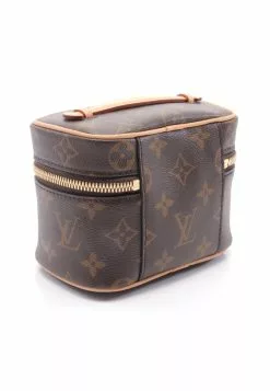 Pre-loved LOUIS VUITTON Nice nano Classic Monogram Handbag Toiletry Bag PVC Genuine Leather Brown -Louis Vuitton Shop louis vuitton 9351 5513836 2
