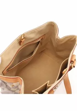 Pre-loved LOUIS VUITTON Hampstead PM white checkered Handbag Tote Bag PVC Genuine Leather white -Louis Vuitton Shop louis vuitton 9354 5913836 3