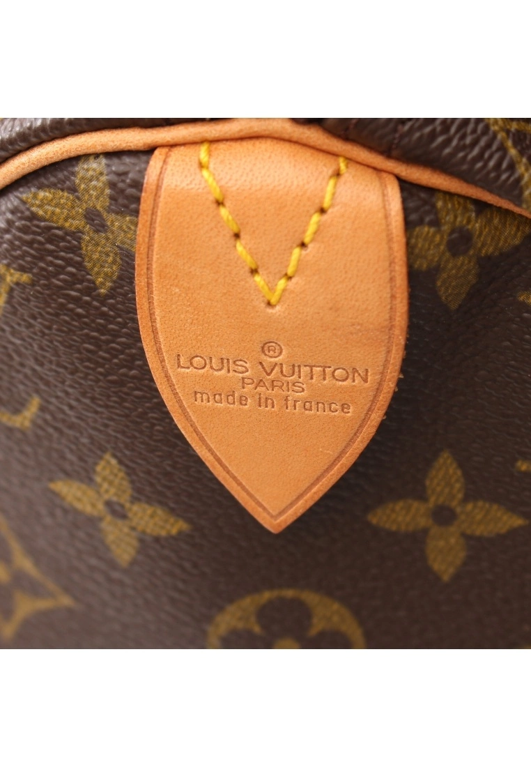 Pre-loved LOUIS VUITTON Speedy40 Classic Monogram Handbag PVC Genuine Leather Brown 6 Pre-loved LOUIS VUITTON Speedy40 Classic Monogram Handbag PVC Genuine Leather Brown - Image 4