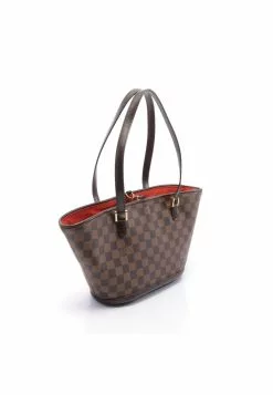 Pre-loved LOUIS VUITTON Manosque PM Black checkerboard grid Shoulder Bag Tote Bag PVC Genuine Leather Brown 11 Pre-loved LOUIS VUITTON Manosque PM Black checkerboard grid Shoulder Bag Tote Bag PVC Genuine Leather Brown -Louis Vuitton Shop louis vuitton 9354 8413836 2