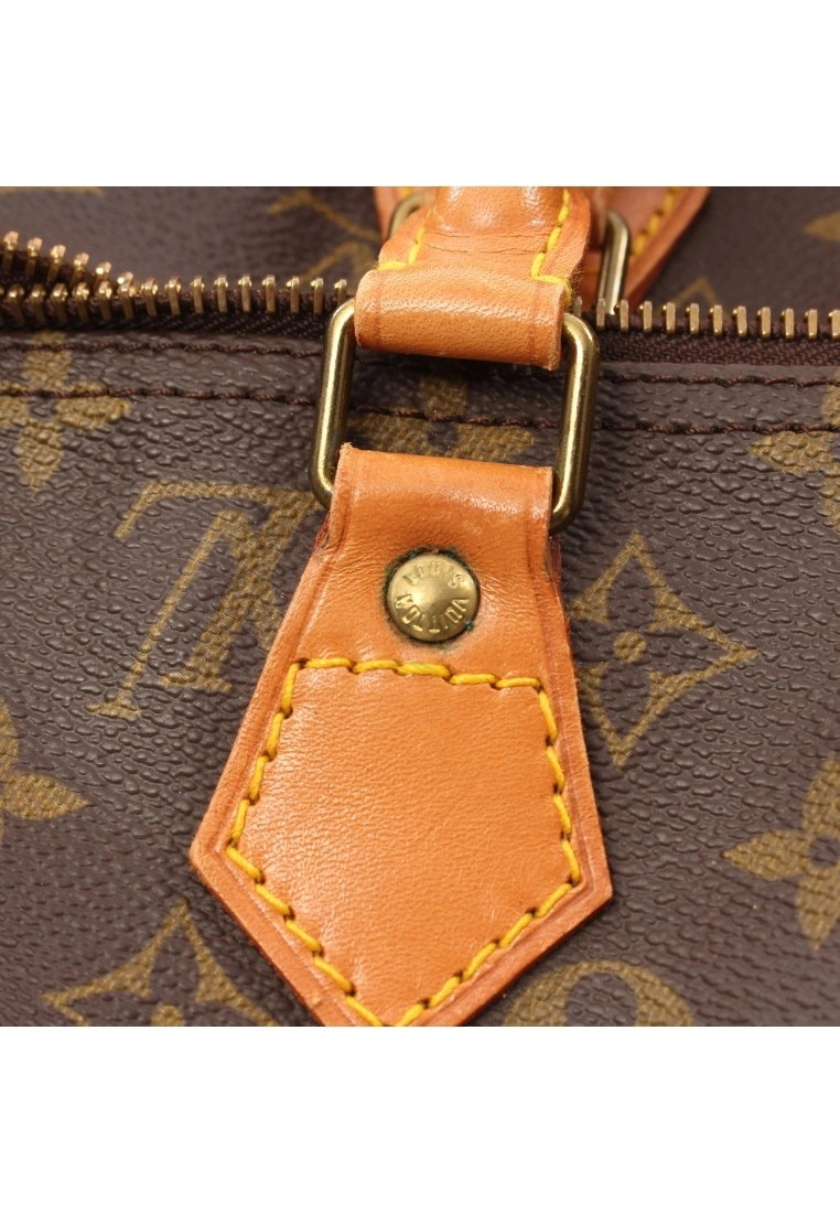 Pre-loved LOUIS VUITTON Speedy40 Classic Monogram Handbag PVC Genuine Leather Brown 10 Pre-loved LOUIS VUITTON Speedy40 Classic Monogram Handbag PVC Genuine Leather Brown - Image 8