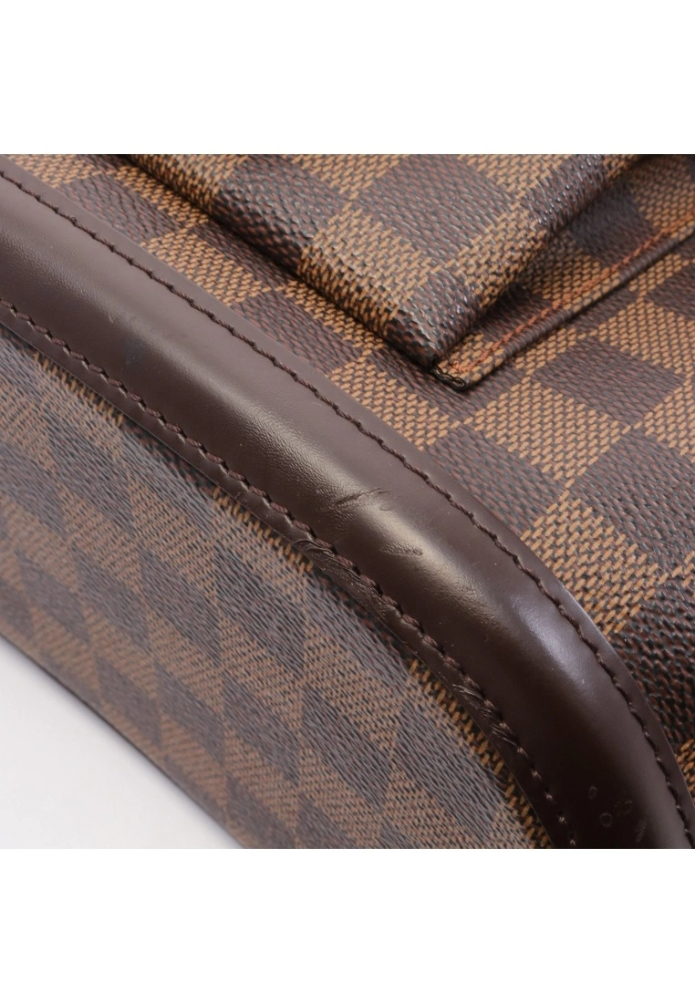 Pre-loved LOUIS VUITTON Manosque PM Black checkerboard grid Shoulder Bag Tote Bag PVC Genuine Leather Brown 9 Pre-loved LOUIS VUITTON Manosque PM Black checkerboard grid Shoulder Bag Tote Bag PVC Genuine Leather Brown - Image 7