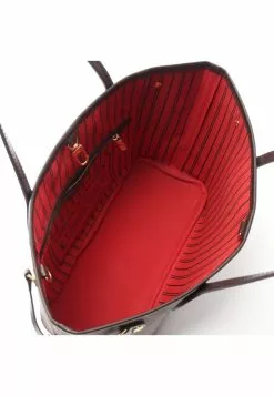 Pre-loved LOUIS VUITTON Neverfull PM Black checkerboard grid Handbag Tote Bag PVC Genuine Leather Brown -Louis Vuitton Shop louis vuitton 9362 9613836 3