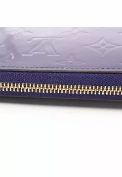 Pre-loved LOUIS VUITTON Classic Monogram Patent leather Round corner zipper long Genuine Leather Wallet purple -Louis Vuitton Shop louis vuitton 9365 9913836 6