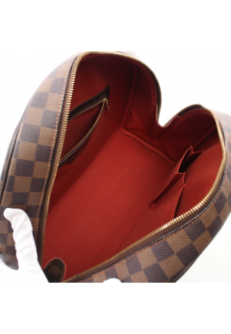 Pre-loved LOUIS VUITTON Nolita Black checkerboard grid Handbag PVC Genuine Leather Brown 5 Pre-loved LOUIS VUITTON Nolita Black checkerboard grid Handbag PVC Genuine Leather Brown - Image 3