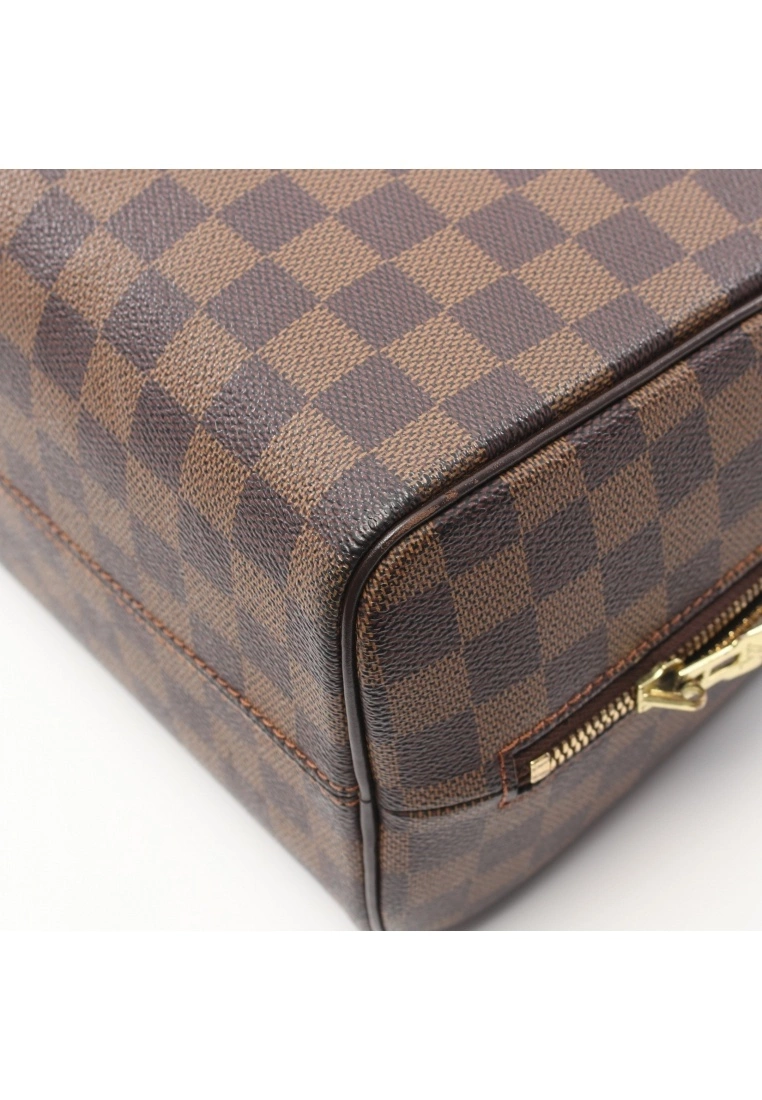Pre-loved LOUIS VUITTON Nolita Black checkerboard grid Handbag PVC Genuine Leather Brown 7 Pre-loved LOUIS VUITTON Nolita Black checkerboard grid Handbag PVC Genuine Leather Brown - Image 5
