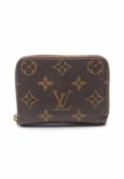 Pre-loved LOUIS VUITTON Classic Monogram Coin Pouch PVC Brown