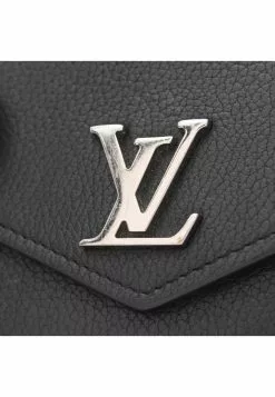 Pre-loved LOUIS VUITTON Portefeuille MY lockme Mini tri-fold Genuine Leather Wallet Black -Louis Vuitton Shop louis vuitton 9378 3023836 7