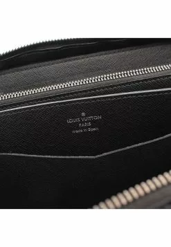 Pre-loved LOUIS VUITTON Zippy XL Classic Monogram Eclipse Round corner zipper long Wallet PVC Genuine Leather Black -Louis Vuitton Shop louis vuitton 9385 2723836 4