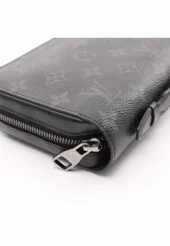 Pre-loved LOUIS VUITTON Zippy XL Classic Monogram Eclipse Round corner zipper long Wallet PVC Genuine Leather Black -Louis Vuitton Shop louis vuitton 9385 2723836 6