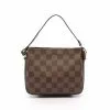 Pre-loved LOUIS VUITTON Trousse Make Up Black checkerboard grid Handbag PVC Genuine Leather Brown -Louis Vuitton Shop louis vuitton 9388 7023836 1