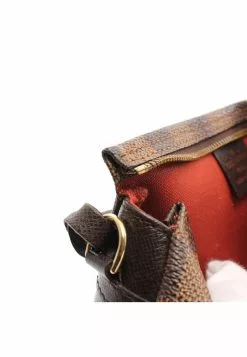 Pre-loved LOUIS VUITTON Trousse Make Up Black checkerboard grid Handbag PVC Genuine Leather Brown -Louis Vuitton Shop louis vuitton 9389 7023836 7