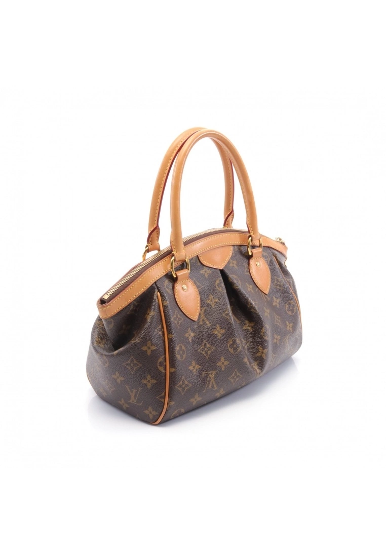Pre-loved LOUIS VUITTON Tivoli PM Classic Monogram Handbag PVC Genuine Leather Brown 4 Pre-loved LOUIS VUITTON Tivoli PM Classic Monogram Handbag PVC Genuine Leather Brown - Image 2