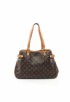 Pre-loved LOUIS VUITTON Batignolles Horizontal Classic Monogram Shoulder Bag PVC Genuine Leather Brown