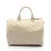 Pre-loved LOUIS VUITTON Speedy30 Classic Monogram Mini Line dune Canvas Handbag Genuine Leather Ivory -Louis Vuitton Shop louis vuitton 9392 5923836 1