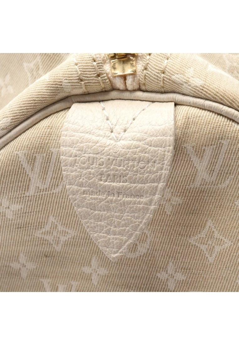 Pre-loved LOUIS VUITTON Speedy30 Classic Monogram Mini Line dune Canvas Handbag Genuine Leather Ivory 6 Pre-loved LOUIS VUITTON Speedy30 Classic Monogram Mini Line dune Canvas Handbag Genuine Leather Ivory - Image 4