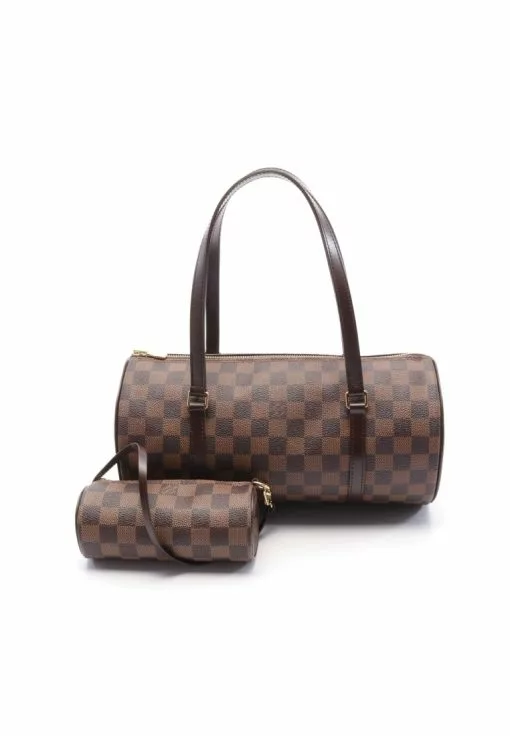 Pre-loved LOUIS VUITTON Papillon30 Black checkerboard grid Handbag PVC Genuine Leather Brown 7 Pre-loved LOUIS VUITTON Papillon30 Black checkerboard grid Handbag PVC Genuine Leather Brown -Louis Vuitton Shop louis vuitton 9396 9723836 1