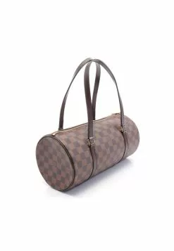 Pre-loved LOUIS VUITTON Papillon30 Black checkerboard grid Handbag PVC Genuine Leather Brown -Louis Vuitton Shop louis vuitton 9397 9723836 2