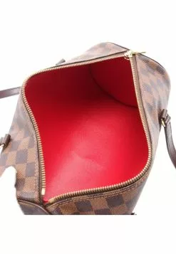 Pre-loved LOUIS VUITTON Papillon30 Black checkerboard grid Handbag PVC Genuine Leather Brown -Louis Vuitton Shop louis vuitton 9397 9723836 3