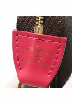 Pre-loved LOUIS VUITTON Mini Pochette Accessoires vivienne Holiday Chain Handbag PVC Genuine Leather Brown pink purple multi -Louis Vuitton Shop louis vuitton 9407 6323836 4