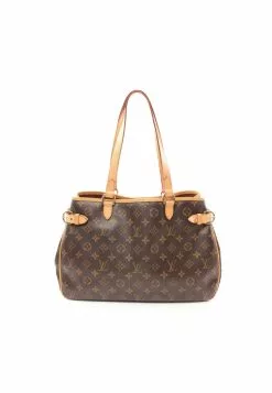 Pre-loved LOUIS VUITTON Batignolles Horizontal Classic Monogram Shoulder Bag PVC Genuine Leather Brown