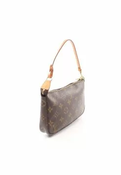 Pre-loved LOUIS VUITTON Pochette Accessoires Classic Monogram Handbag PVC Genuine Leather Brown -Louis Vuitton Shop louis vuitton 9414 7523836 2
