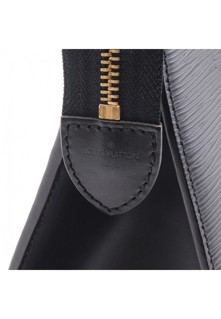 Pre-loved LOUIS VUITTON Riviera Waved Pattern Genuine Leather Handbag Black 6 Pre-loved LOUIS VUITTON Riviera Waved Pattern Genuine Leather Handbag Black - Image 4