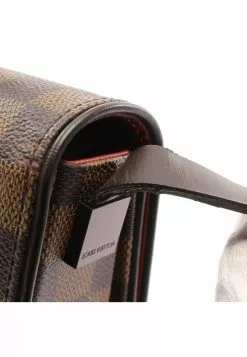 Pre-loved LOUIS VUITTON Tribeca Long Black checkerboard grid Shoulder Bag PVC Genuine Leather Brown -Louis Vuitton Shop louis vuitton 9448 7196836 6