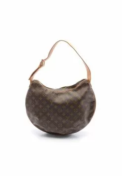Pre-loved LOUIS VUITTON Croissant GM Classic Monogram Shoulder Bag PVC Genuine Leather Brown
