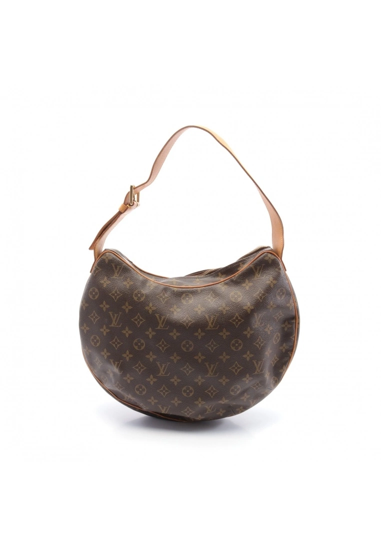 Pre-loved LOUIS VUITTON Croissant GM Classic Monogram Shoulder Bag PVC Genuine Leather Brown 3 Pre-loved LOUIS VUITTON Croissant GM Classic Monogram Shoulder Bag PVC Genuine Leather Brown