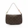 Pre-loved LOUIS VUITTON Pochette Accessoires Classic Monogram Handbag PVC Genuine Leather Brown -Louis Vuitton Shop louis vuitton 9535 1508836 1