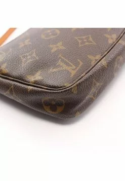 Pre-loved LOUIS VUITTON Pochette Accessoires Classic Monogram Handbag PVC Genuine Leather Brown -Louis Vuitton Shop louis vuitton 9536 1508836 5