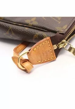 Pre-loved LOUIS VUITTON Pochette Accessoires Classic Monogram Handbag PVC Genuine Leather Brown -Louis Vuitton Shop louis vuitton 9537 3018836 4