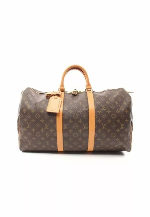 Pre-loved LOUIS VUITTON Keepall50 Classic Monogram Duffle Bag PVC Genuine Leather Brown 7 Pre-loved LOUIS VUITTON Keepall50 Classic Monogram Duffle Bag PVC Genuine Leather Brown -Louis Vuitton Shop louis vuitton 9540 8908836 1