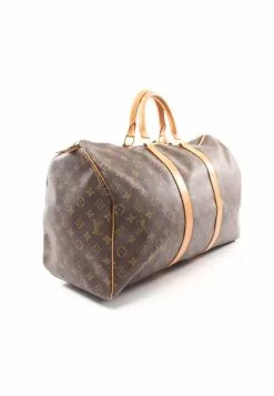 Pre-loved LOUIS VUITTON Keepall50 Classic Monogram Duffle Bag PVC Genuine Leather Brown -Louis Vuitton Shop louis vuitton 9540 8908836 2