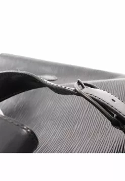 Pre-loved LOUIS VUITTON Sac A dos Waved Pattern Genuine Leather Shoulder Bag Black -Louis Vuitton Shop louis vuitton 9544 5508836 6