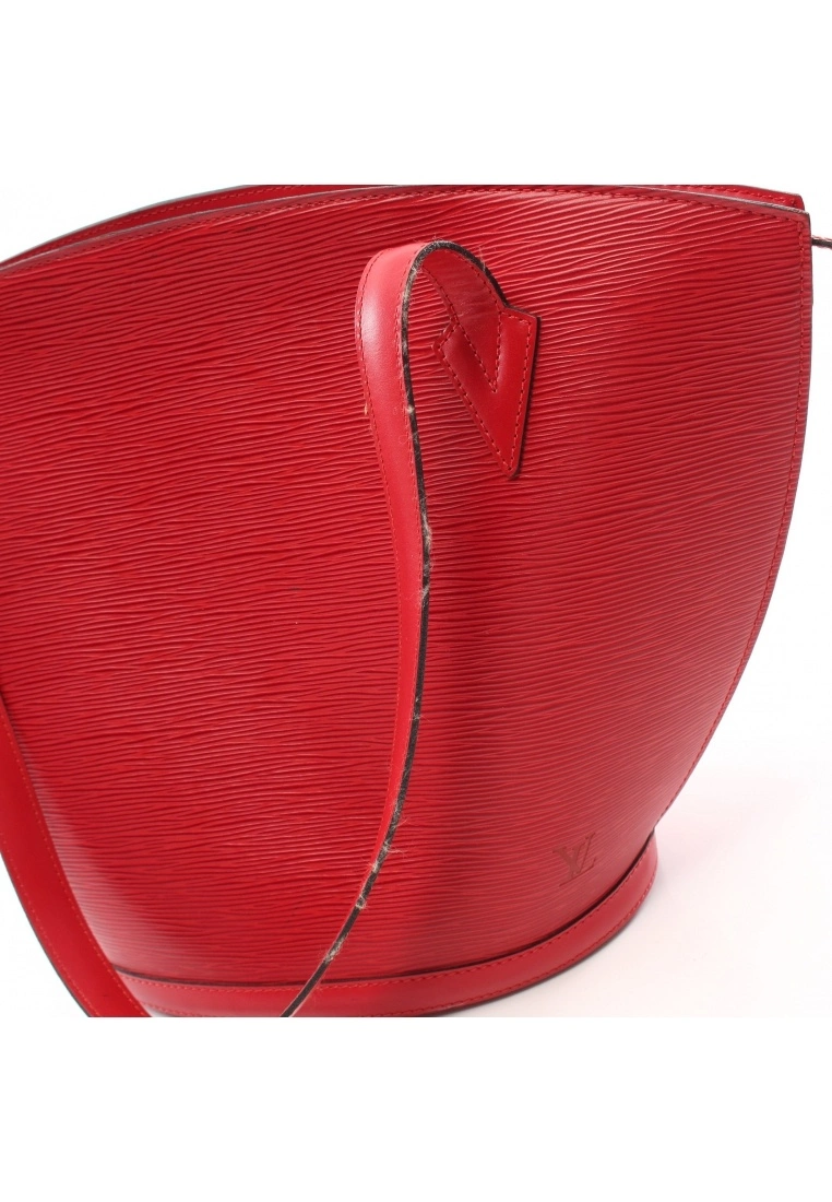 Pre-loved LOUIS VUITTON Saint Jacques shopping Waved Pattern Spanish Red Genuine Leather Shoulder Bag Red 7 Pre-loved LOUIS VUITTON Saint Jacques shopping Waved Pattern Spanish Red Genuine Leather Shoulder Bag Red - Image 5