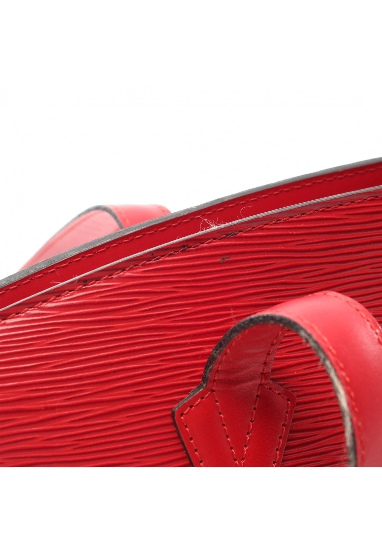 Pre-loved LOUIS VUITTON Saint Jacques shopping Waved Pattern Spanish Red Genuine Leather Shoulder Bag Red 10 Pre-loved LOUIS VUITTON Saint Jacques shopping Waved Pattern Spanish Red Genuine Leather Shoulder Bag Red - Image 8