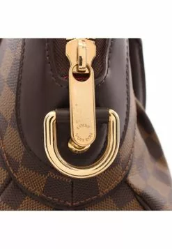 Pre-loved LOUIS VUITTON Trevi GM Black checkerboard grid Handbag PVC Genuine Leather Brown -Louis Vuitton Shop louis vuitton 9554 1218836 5