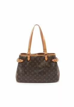 Pre-loved LOUIS VUITTON Batignolles Horizontal Classic Monogram Shoulder Bag PVC Genuine Leather Brown