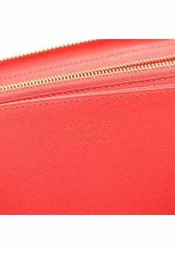 Pre-loved LOUIS VUITTON white checkered Rounded corner zipper long Wallet PVC white Pink -Louis Vuitton Shop louis vuitton 9577 5808836 5