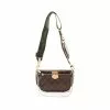 Pre-loved LOUIS VUITTON Multi Pochette Accessoires five-in-one Classic Monogram Khaki Shoulder Bag PVC Brown Khaki Green