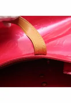 Pre-loved LOUIS VUITTON Reade PM Classic Monogram Patent leather peach red Genuine Leather Handbag Pink -Louis Vuitton Shop louis vuitton 9591 6218836 3