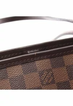 Pre-loved LOUIS VUITTON Neverfull PM Black checkerboard grid Handbag Tote Bag PVC Genuine Leather Brown 14 Pre-loved LOUIS VUITTON Neverfull PM Black checkerboard grid Handbag Tote Bag PVC Genuine Leather Brown -Louis Vuitton Shop louis vuitton 9601 5618836 6