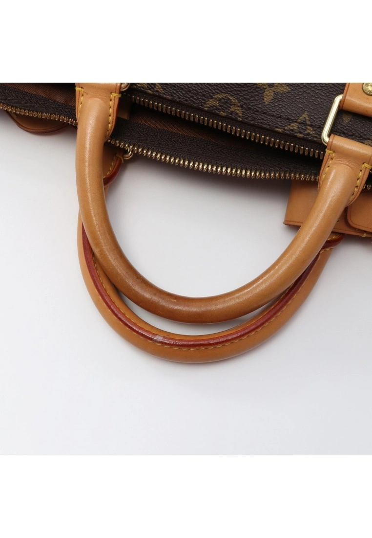 Pre-loved LOUIS VUITTON Keepall50 Classic Monogram Duffle Bag PVC Genuine Leather Brown 7 Pre-loved LOUIS VUITTON Keepall50 Classic Monogram Duffle Bag PVC Genuine Leather Brown - Image 5