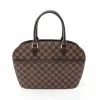 Pre-loved LOUIS VUITTON Sarria Horizontal Black checkerboard grid Handbag PVC Genuine Leather Brown 2 Pre-loved LOUIS VUITTON Sarria Horizontal Black checkerboard grid Handbag PVC Genuine Leather Brown -Louis Vuitton Shop louis vuitton 9612 3918836 1